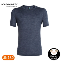 【Icebreaker 男 Cool-Lite 圓領短袖上衣-JN130《亞麻藍》】IB104570/短T/T恤/運動短袖