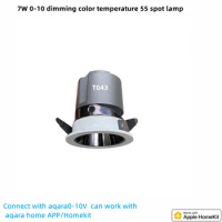 JIAWEN 7W Zigbee Dimmer Color Temperature 55 Spotlights Work With Aqara Home APP Apple Homekit