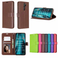 100pcs/lot New Crazy Horse Stand Leather PU+TPU Cover Case For Xiaomi Redmi 7A/ Note 8 / Note 8 Pro