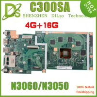 KEFU C300SA Mainboard For ASUS Chromebook C300S Laptop Motherboard 1N3060 N3050 4G 16G-SSD Test work 100%