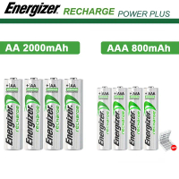 New Energizer AA/AAA Rechargeable Battery 1.2V Ni-MH NiMH 2000mAh 800mAh 4 Cells