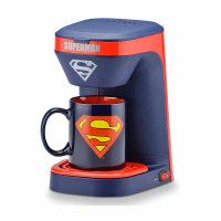 DC Superman 單人咖啡機 - 超人 DCS-123CN 附12盎司馬克杯 [2美國直購]