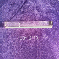 100*12*10mm Beauty instrument quartz light guide crystal for IPL photon skin rejuvenation and photon hair removal