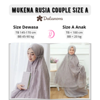 Dalanova Mukena Rusia Couple Size A Ibu dan Anak usia 2-4 tahun Original Terbaru 2022 Substockist re