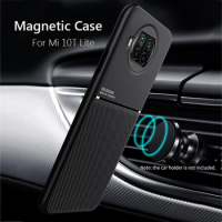 For Xiaomi Mi 10T Lite 5G Case Car Magnetic Leather Cover Soft Frame Funda On For Xiaomi Mi 10T Pro Mi10T Pro 5G Phone Case Capa
