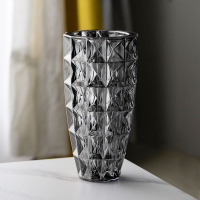 新款歐式水晶花瓶插花水培植物大號富貴竹百合花玻璃客廳臥室居家