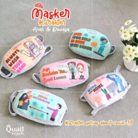 MASKER KARAKTER QUAIL HIJAB ORIGINAL MASKER ANAK MASKER REMAJA MASKER Motif Fashion