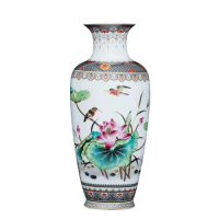 Traditional Chinese Ceramic Lagre Floor Vase Antique Home Decoration Big Porcelain Flower Vase