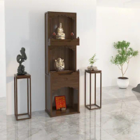 Niche New Chinese Style Clothes Closet Altar Altar Household Modern Light Luxury Simple Solid Wood Altar God of Wealth Cabinet