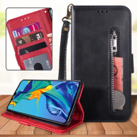 For Samsung Galaxy A32 A12 A42 5G A41 A21S A20s 20e Luxury Zipper Wallet Bag Flip Leather Case Stand Phone Cover