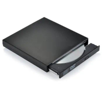 External CD DVD Drive, USB 2.0 Slim Protable External CD+/-RW Drive DVD-RW Burner Writer Player for Laptop Notebook PC Desktop