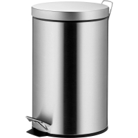 【KELA】Mala腳踏式垃圾桶 霧銀12L(回收桶 廚餘桶 踩踏桶)