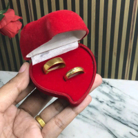 cincin couple perak lapis emas gold