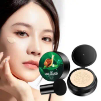 Snail Collagen CC Cream Mushroom Head Cushion Foundation Concealer Spot Acne Full Coverage Moisturizing Brighten Make Cosmetics