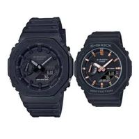 JAM COUPLE CASIO ANALOG DIGITAL ORIGINAL BLACK G-SHOCK GA-2100-1A1DR DAN GMA-S2100-1ADR GSHOCK GA 21