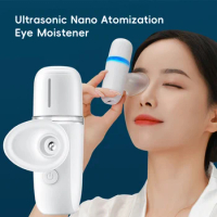 Ultrasonic Nano Facial Steamer Mist Spray Eyelash Cleaning Pores Water SPA Moisturizing Hydrating Face Sprayer USB Rechargeable