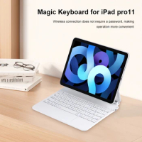 English Keyboard Cover BT 5.0 Multi-Touch Trackpad Folio Magic Keyboard Magnetic for iPad Pro 11inch Air 4th/5th Gen 10.9 Inch