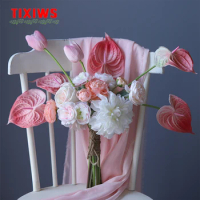 ins Nordic Anthurium Simulation Bouquet Floral Set Holding Flowers Fake Flowers Home Decorations Living Room Soft Furnishings