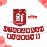Banner Dirgahayu RI HUT RI Merah