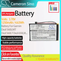 CameronSino Battery for Garmin Dezl 560LMT Dezl 560LT Dezl 650LM SAT NAV nuvi 52LM 5'' fits 361-00051-02,GPS Navigator Battery.