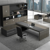 Boss Office Desk And Chair Combination Simple And Modern CEO Desk Manager Business Furniture Supervisor Desk Light Luxury