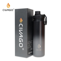 CIVAGO (18oz / 22oz / 32oz / 40oz) ขวดน้ำพกพาเก็บความร้อนและความเย็น ความจุขนาดใหญ่พิเศษแก้วน้ำสแตนเ