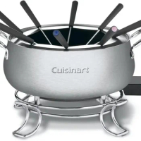 Fondue Pot, 3 Quart, For Chocolate, Cheese, Broth, Oil, Stainless Steel, You deserve it