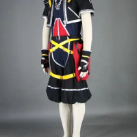 Anime Kingdom Hearts Cosplay - Kingdom Hearts 2 Sora cosplay costume with necklace