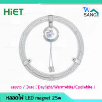 หลอดไฟ แผงไฟ LED magnet โคมซาลาเปา โคมเพดาน โคมไฟเพดาน HIET 25W แสงขาว/3แสง @wsang