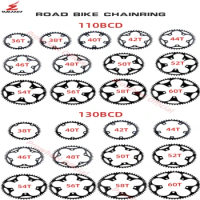 Road Bike Chainwheel Folding Round Narrow Wide Sprockets 110/130 BCD 50/52/54/56/58/60T AL7075 Bicycle Chainring