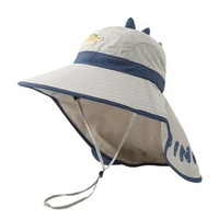 兒童恐龍披肩帽夏季薄款透氣寶寶防曬帽嬰童遮陽帽可愛太陽帽