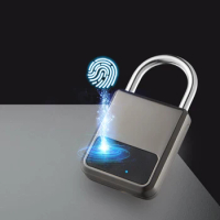Keyless USB Charging Fingerprint Lock Smart Padlock Waterproof Door Lock Unlock Portable Anti-theft Padlock Zinc