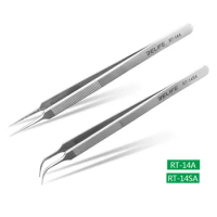 RELIFE RT-14A RT-14SA High Precision Stainless Steel Precise Sharp Tweezers For iPhone Samsung Repair