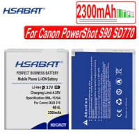 HSABAT 2300mAh NB-6L NB6L NB-6LH Battery For Canon IXUS 310 SX240 SX275 SX280 SX510 SX500 HS 95 200 105 210 300 S90 S95