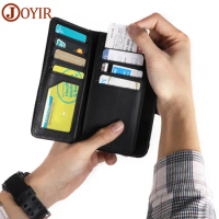 JOYIR Card Holder Wallet Genuine Leather Phone Bag for iPhone 11 Pro Max/iPhone 11/iPhone 11 Pro Phone Cover Leather Card Bag