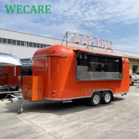 WECARE Mobile Pastry Cart Dessert Food Trailer Ice Cream Truck Coffee and Healthy Drink Cart