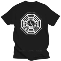 Mens T-shirt LOST Dharma logo Station Swan Swan Sawyer Jack Kate tshirt- show original title T-Shirts Brand Clothes Slim
