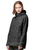 【Wildland 荒野】女新款 輕薄防水高透氣機能外套.夾克.風衣/超潑水(W3913-54 黑)