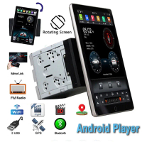 วิทยุติดรถยนต์ 10.1 นิ้ว 2Din ระบบมัลติมีเดียสำหรับรถยนต์ ระบบปฏิบัติการ Android หน้าจอสัมผัสหมุนได้