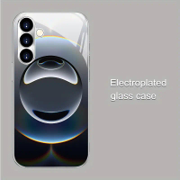 เคสแก้ว 2-in-1 ทันสมัย เหมาะสำหรับ Samsung Galaxy S25, S24, S23, S22, S21, S20, A56, A55, A54, A53, 