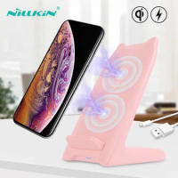 NILLKIN Fast Wireless Charging For Samsung s8 s9 10w Qi Wireless Phone Chargers For iPhone xr 8 Pink Charger For Huawei Xiaomi