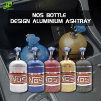 Hot Sale 5 Colors Car NOS Ashtray Portable Ashtray Zinc Alloy Ashtray For NOS Nitrogen Bottle Cigar Ashtray Interior Accessories