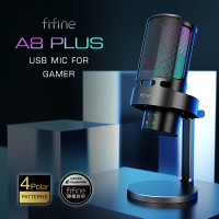 【FIFINE】FIFINE A8 PLUS 電容式麥克風 RGB光效