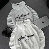 Set bộ Nỉ 2 Da JOURNEY (KHÔNG XÙ LÔNG) - Áo hoodie zip boxy local form rộng ngắn unisex màu XÁM TIÊU