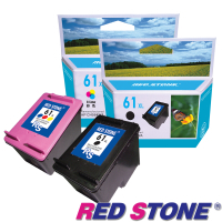 RED STONE for HP NO.61XL環保墨水匣-高容量(一黑一彩)優惠組