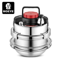 MOEYE 1.4/1.6L Mini Pressure Cooker Stainless Steel Outdoor Camping Micro Pressure Cooker Household Mini Rice Cooker