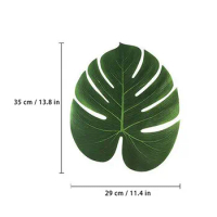 12Pcs Artificial Tropical Palm Leaves for Hawaiian Luau Theme Party Decorations Home Garden Decoration