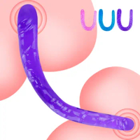 Double Dildo Realistic Mini Soft Dildo Lesbian Masturbator Flexible Fake Penis For Women Vaginal Anal Plug Sexy Toys Adult Games