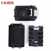 10 Sets Battery Case Parts With BMS for Makita 18V Cordless Tools for Makita 18V LTX Tool Lithium-Ion Battery