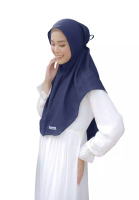 Hijab Wanita Cantik.com Hijab Instan Baiti Bergo Varian Navy
